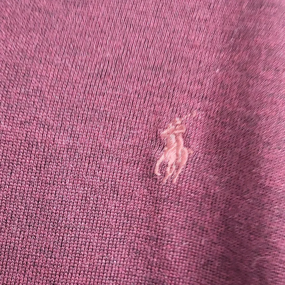 NWOT‎ POLO Ralph Lauren Aged wine heather V-Neck Sweater. Size XXL